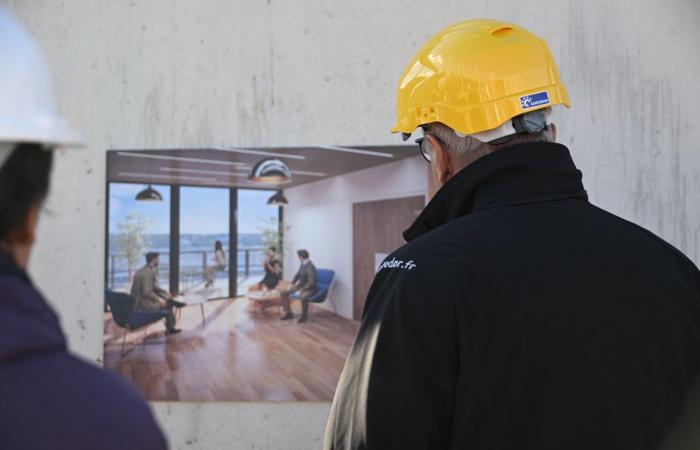 CÔTE-D’OR: François Sauvadet visited the “Osmose” construction site, an ambitious architectural project which will soon house 400 territorial agents