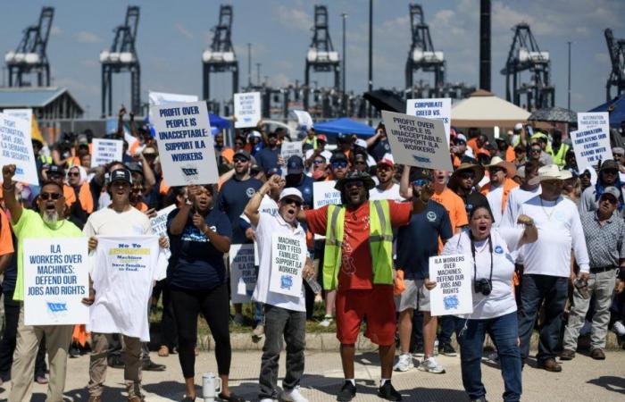 In the United States, the dockers’ strike that threatened Kamala Harris is (already) ending