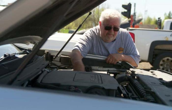 Unable to get his van repaired, he finds the missing part in China