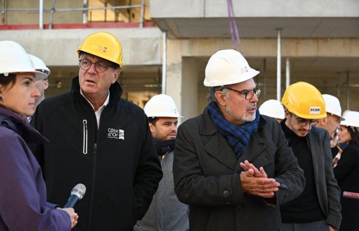 CÔTE-D’OR: François Sauvadet visited the “Osmose” construction site, an ambitious architectural project which will soon house 400 territorial agents