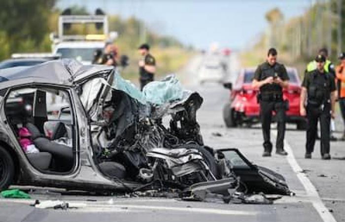 Serious road accident in Saint-Rémi