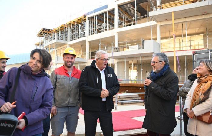 CÔTE-D’OR: François Sauvadet visited the “Osmose” construction site, an ambitious architectural project which will soon house 400 territorial agents