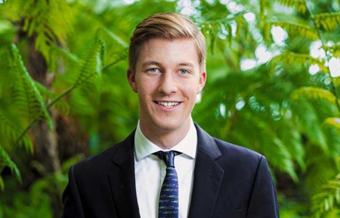 Prince Emmanuel poses in the Royal Greenhouses for his 19th birthday