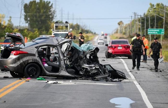 Serious road accident in Saint-Rémi