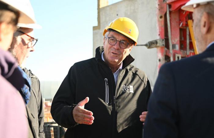 CÔTE-D’OR: François Sauvadet visited the “Osmose” construction site, an ambitious architectural project which will soon house 400 territorial agents