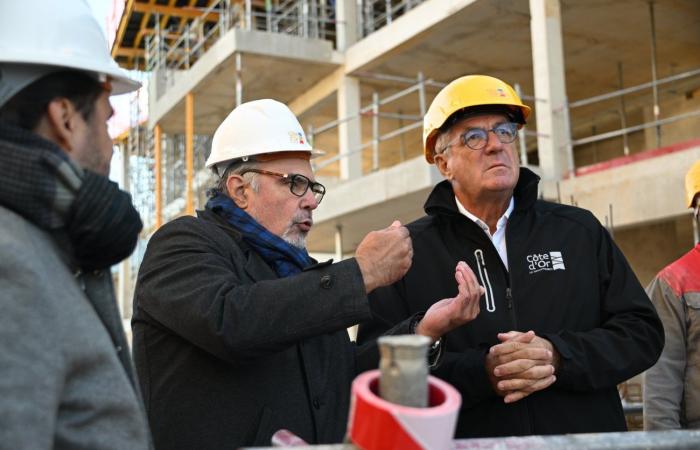 CÔTE-D’OR: François Sauvadet visited the “Osmose” construction site, an ambitious architectural project which will soon house 400 territorial agents