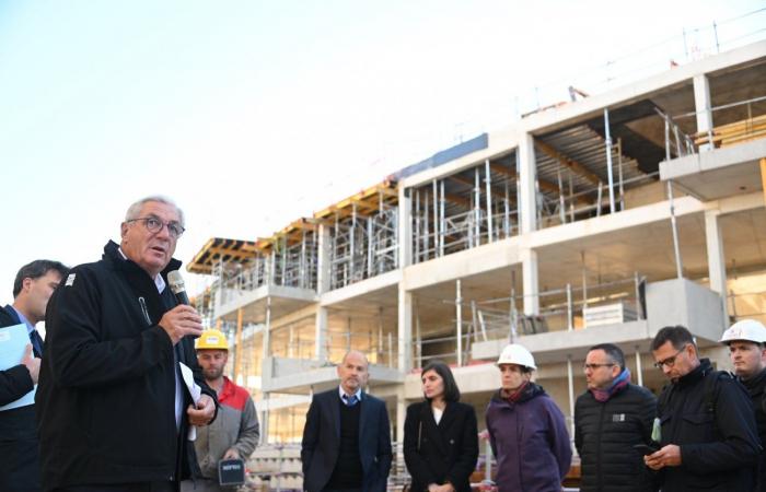 CÔTE-D’OR: François Sauvadet visited the “Osmose” construction site, an ambitious architectural project which will soon house 400 territorial agents