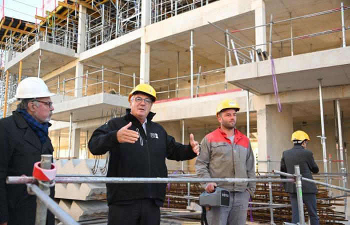 CÔTE-D’OR: François Sauvadet visited the “Osmose” construction site, an ambitious architectural project which will soon house 400 territorial agents