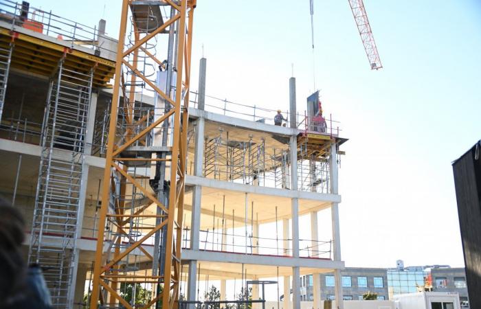 CÔTE-D’OR: François Sauvadet visited the “Osmose” construction site, an ambitious architectural project which will soon house 400 territorial agents