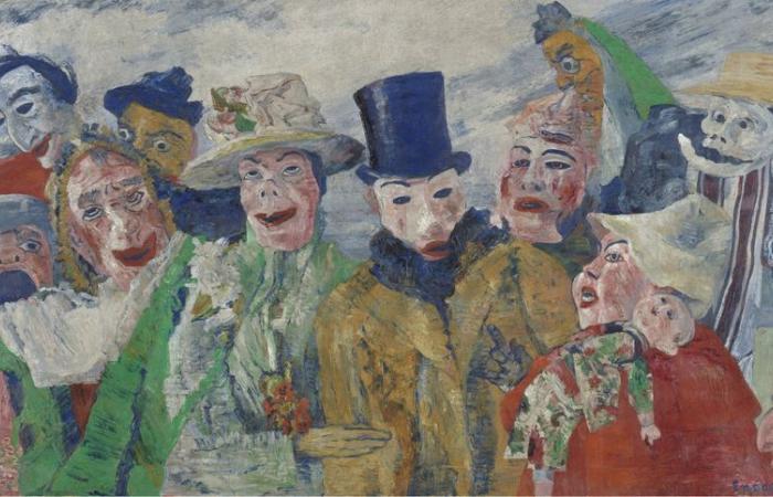 What music do you hear in James Ensor’s painting “The Intrigue”?