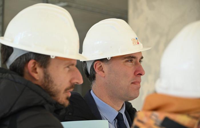 CÔTE-D’OR: François Sauvadet visited the “Osmose” construction site, an ambitious architectural project which will soon house 400 territorial agents