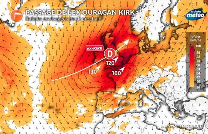 Hurricane Kirk: its effects expected for next weekend in France