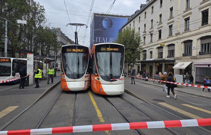 TPG: two trams collide at Rive