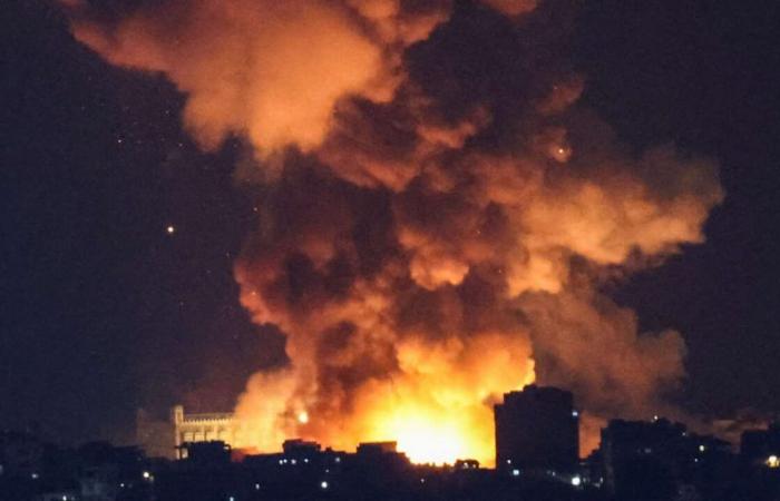 the southern suburbs of Beirut once again targeted by Israeli bombings