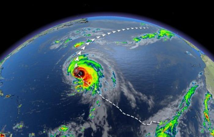 A hurricane changes direction: an unsuspected region in its crosshairs