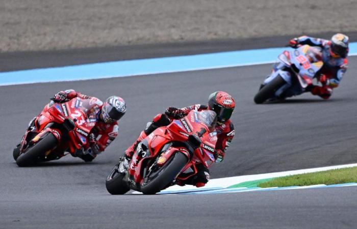 victorious in the sprint in Japan, Bagnaia comes back on Martin in the general classification