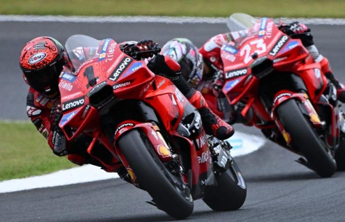 Bagnaia wins the sprint in Japan and closes the gap to Martin