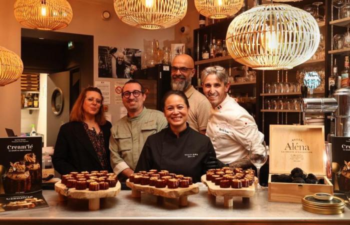 Cream’lé, the Bordeaux canelé dessert version by Cyril San Nicolas, published by “Sud Ouest”