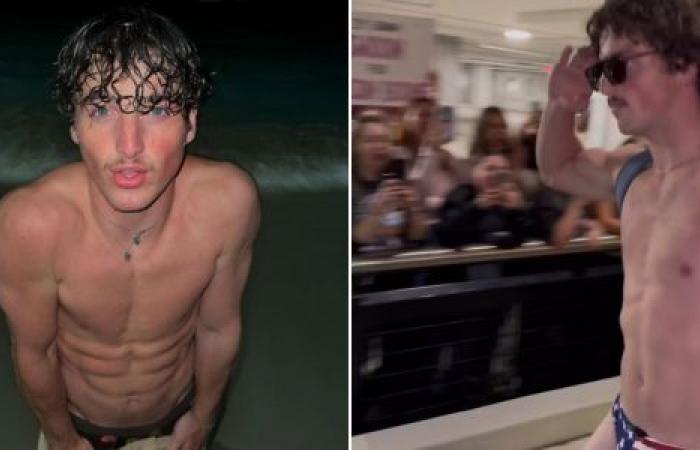 Gay Twitter Goes Wild for Benson Boone’s Star-Spangled Speedo