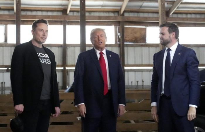 Billionaire Elon Musk appears alongside Donald Trump for the first time