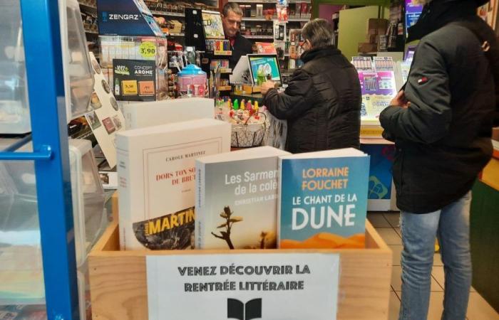 In Valentigney, the temporary work of the bookstore is done through the newsagent