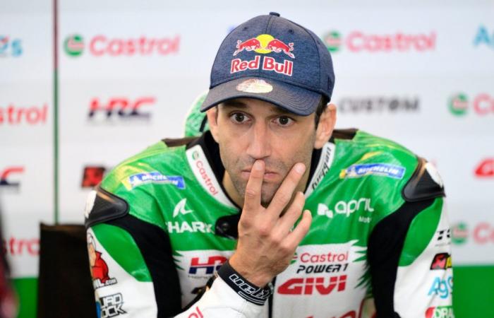 Zarco “accepts” his long lap after an eventful sprint