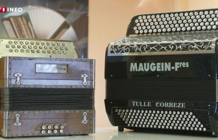 Emblem of “made in France” accordions, the Maugein factory placed in liquidation