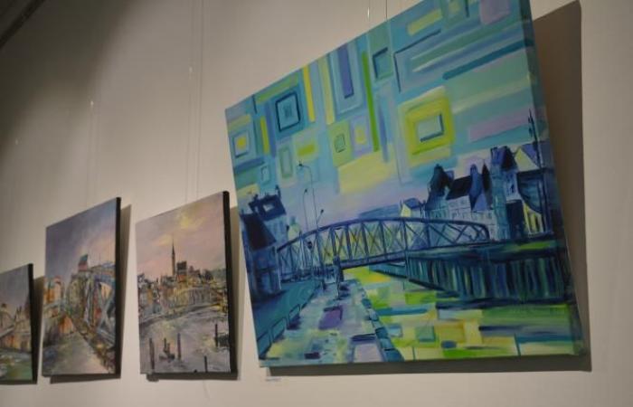 What can you see at the exhibition on the Colbert Bridge in Dieppe?