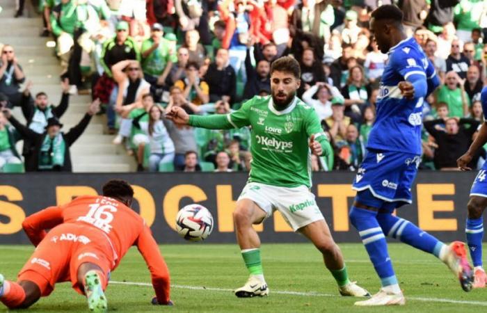 a hat-trick from Davitashvili gives the Greens victory against Auxerre