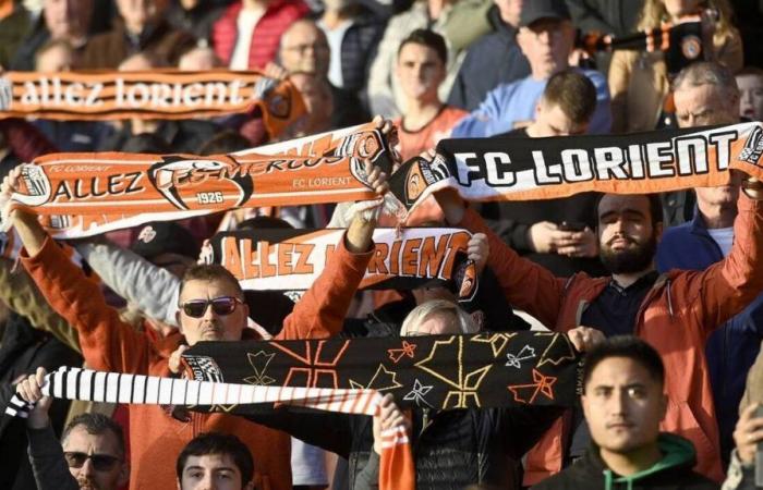 FC Lorient. Merlus supporters will be happy in the visitor park in Caen