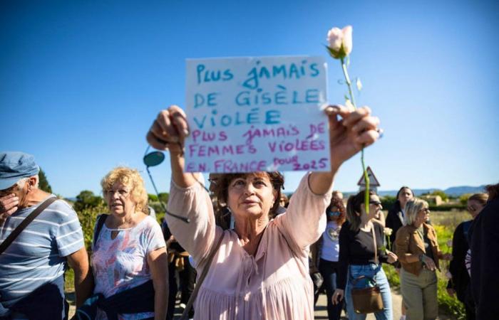 Women’s voices are freed during a white march in Mazan