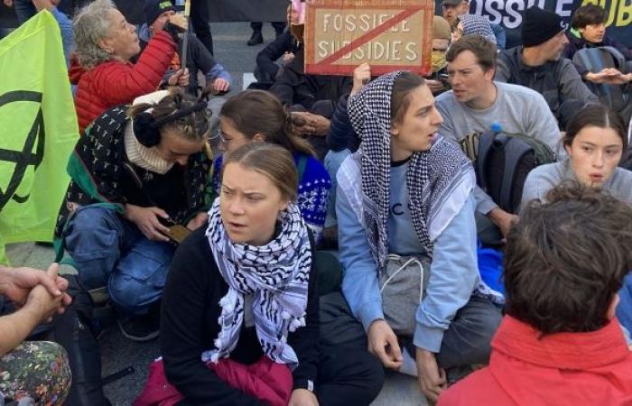 Greta Thunberg and environmental activists arrested in Brussels this Saturday