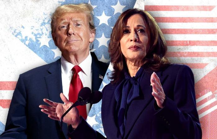 Kamala Harris and Donald Trump are standing still one month before the vote