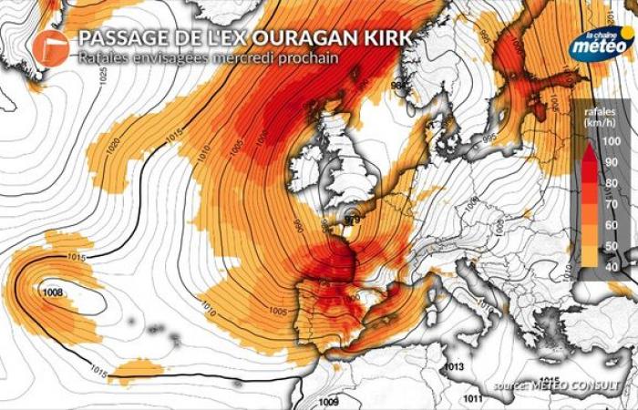 Hurricane Kirk: its effects expected for the middle of next week in France