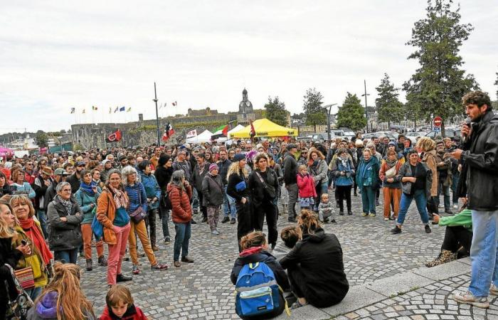 In Concarneau, 400 demonstrators “against the Bolloré empire”