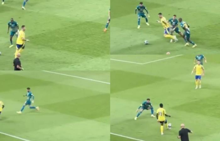 The spectacular sequence between Sadio Mané and CR7 (video)