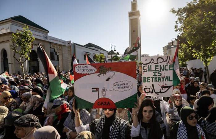 Morocco: Large march in support of the Palestinians for the anniversary of October 7