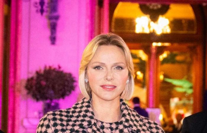 Princess Charlene lights up Casino Square in pink