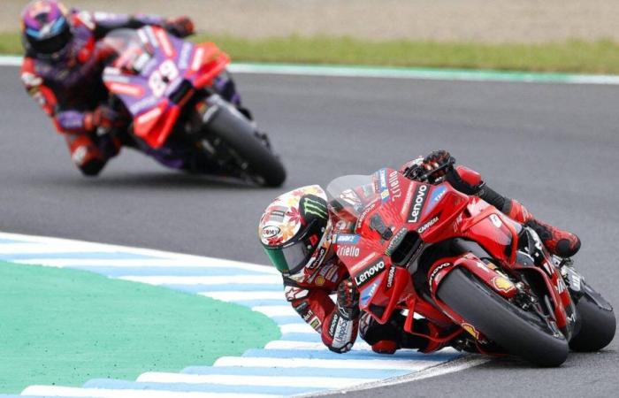 MotoGP. Victory for Francesco Bagnaia ahead of Jorge Martin at the Japanese GP, the gap narrows