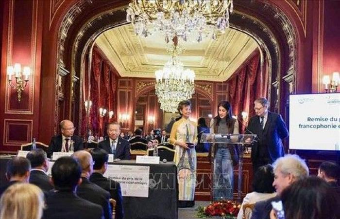 Tô Lâm presents the Prize for Exemplary French-speaking Businesses in Paris