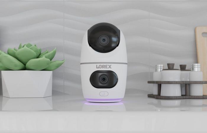 Lorex 2K Dual-Lens Indoor PT Camera Debuts with Instant Assist Button and Accent LEDs