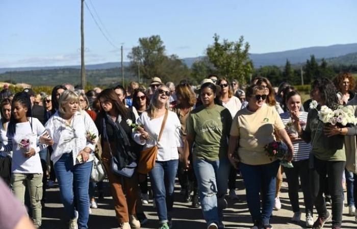 In Mazan, victims of violence march in support of Gisèle Pélicot (photos and videos)