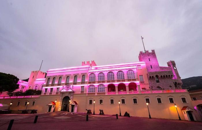 Princess Charlene lights up Casino Square in pink