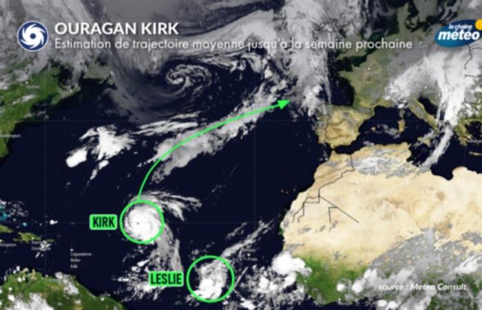 Hurricane Kirk: heading towards Europe, its effects expected Wednesday and Thursday in France