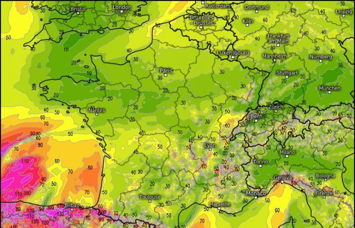 a violent storm expected on Wednesday?