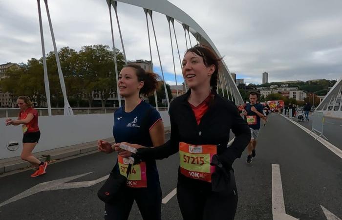 visually impaired, Emmanuelle ran the legendary Run in Lyon