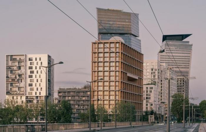 In Paris, this 15-story tower puts wood in the spotlight on all floors