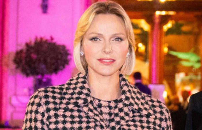 Princess Charlene lights up Casino Square in pink