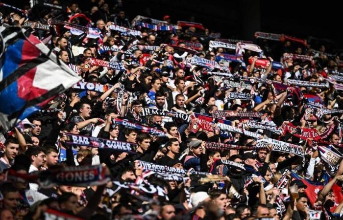 A Lyon fan slightly injured by a stab wound after clashes