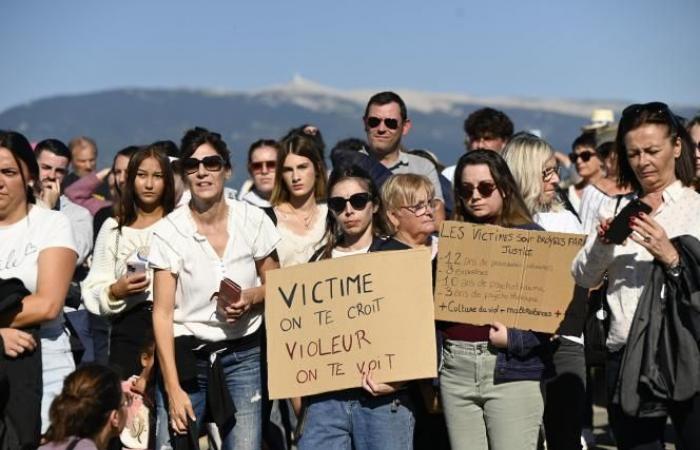 In Mazan, victims of violence march in support of Gisèle Pélicot (photos and videos)